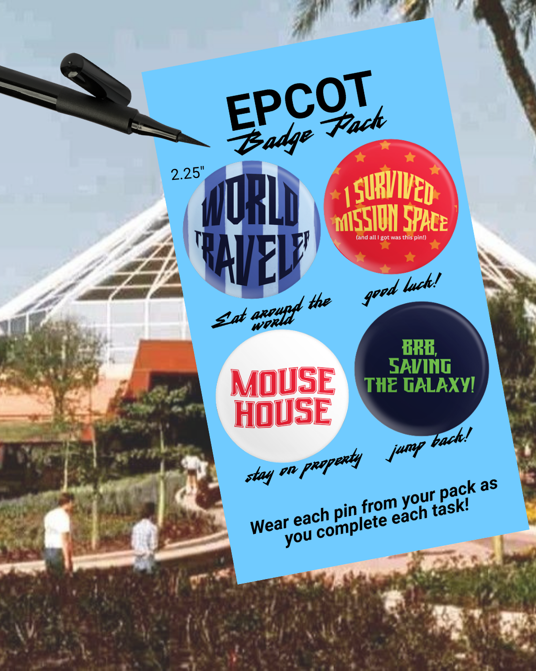 #1 EPCOT Badge Pack